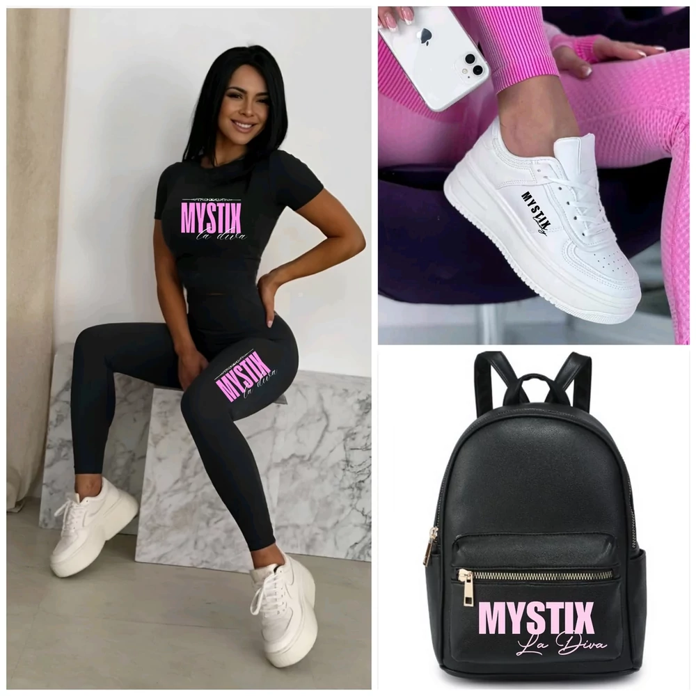 Mystix Divine fekete szett táskával- CIPŐVEL