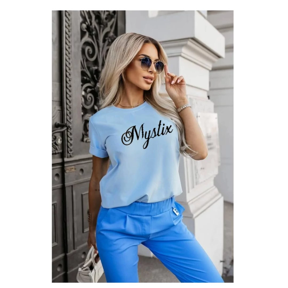 Mystix Tiara púder kék póló